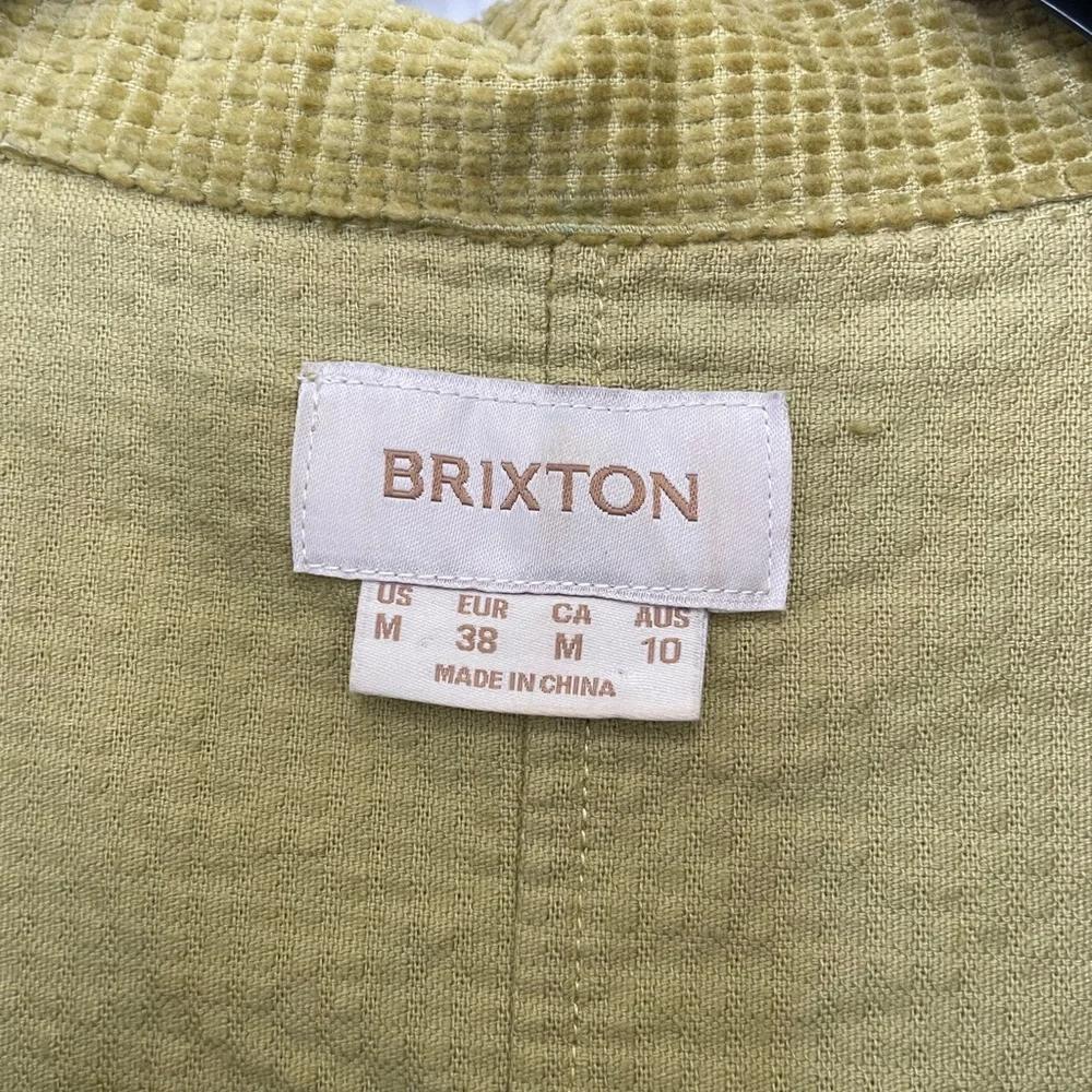 Brixton Olive Green Corduroy Shirt - Picture 5 of 11